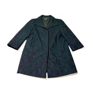 Ann Taylor Black Lace-Pattern Jacket Coat – Size S Excellent Preowned Condition